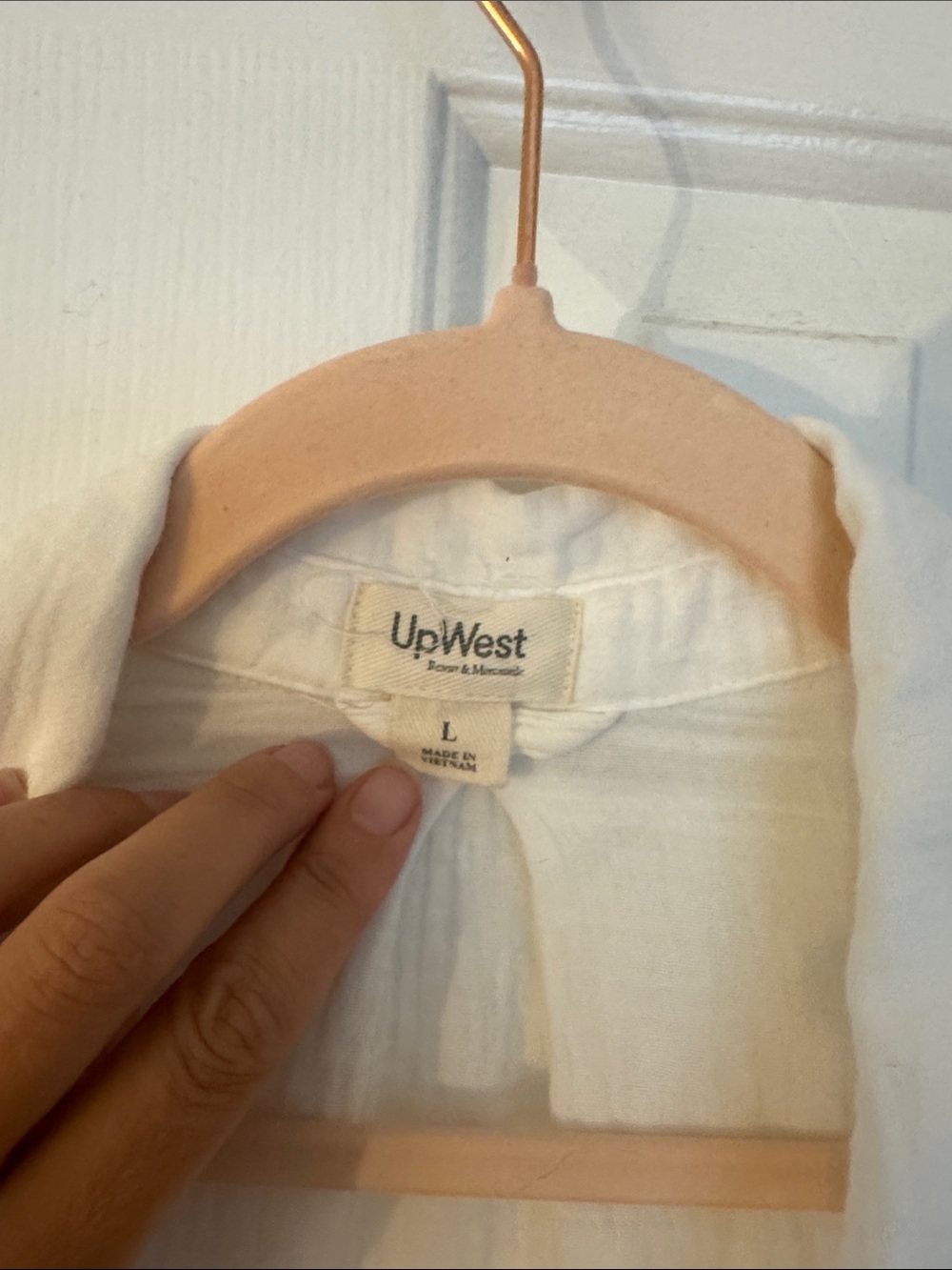 UpWest White Women's Robe Top